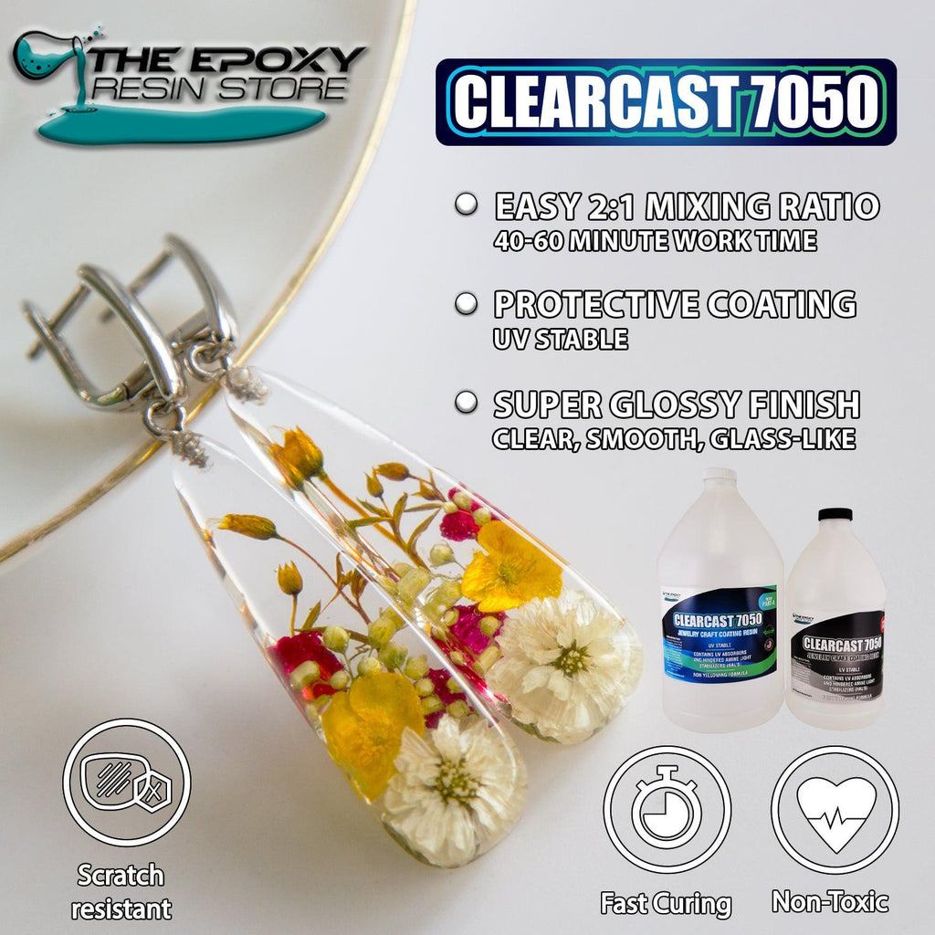 The Epoxy Resin Store Clearcast 7050 Jewelry Craft Resin Kit, 1.5 Gallons