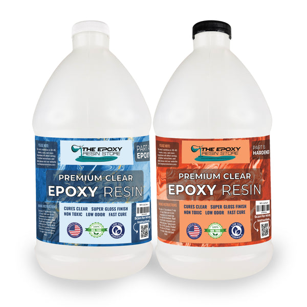 Best Clear Epoxy Resin, 1-1 Ratio, Self leveling, Non-Yellow, Low Odor, made in USA - 1 gal kit