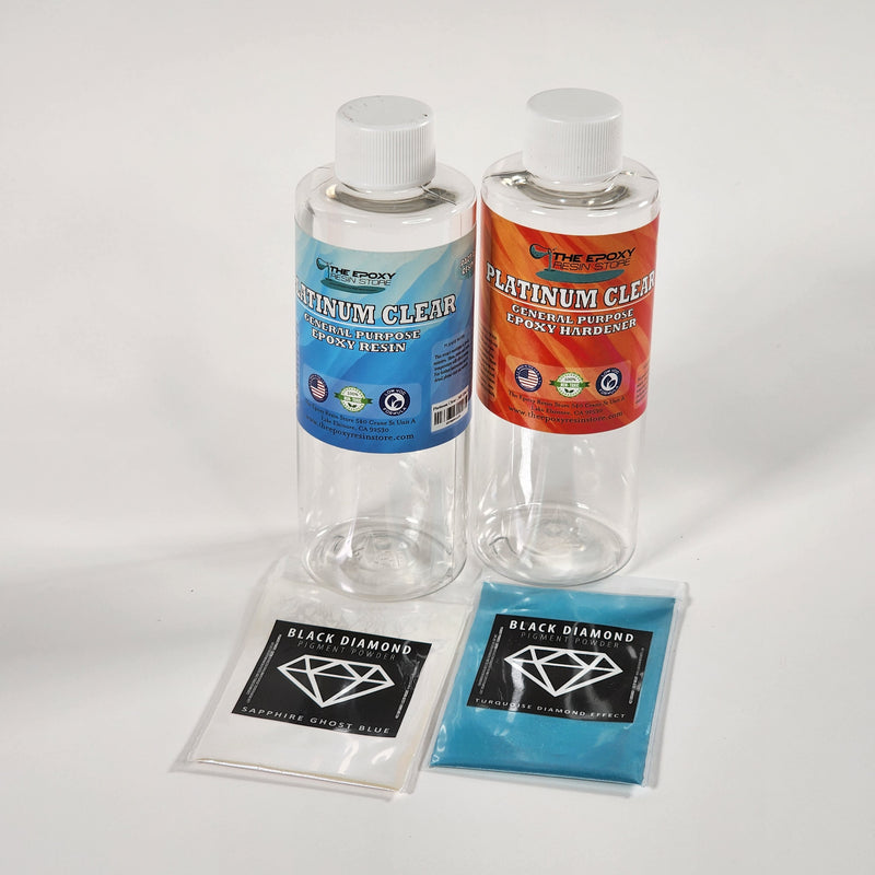 Epoxy Resin Crystal Clear 2 Part Kit for Super Gloss Finish