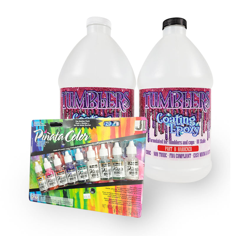 Crystal Clear Epoxy Resin 1 Gallon Kit | Great for Wood projects BarTops  River tables Tumblers Artist Quality| Two part Kit includes Resin and