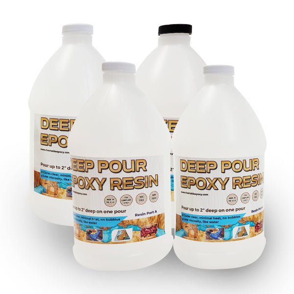 Teexpert Epoxy Resin Crystal Clear: 64oz Epoxy Resin kit Fast Curing Heat  for 2