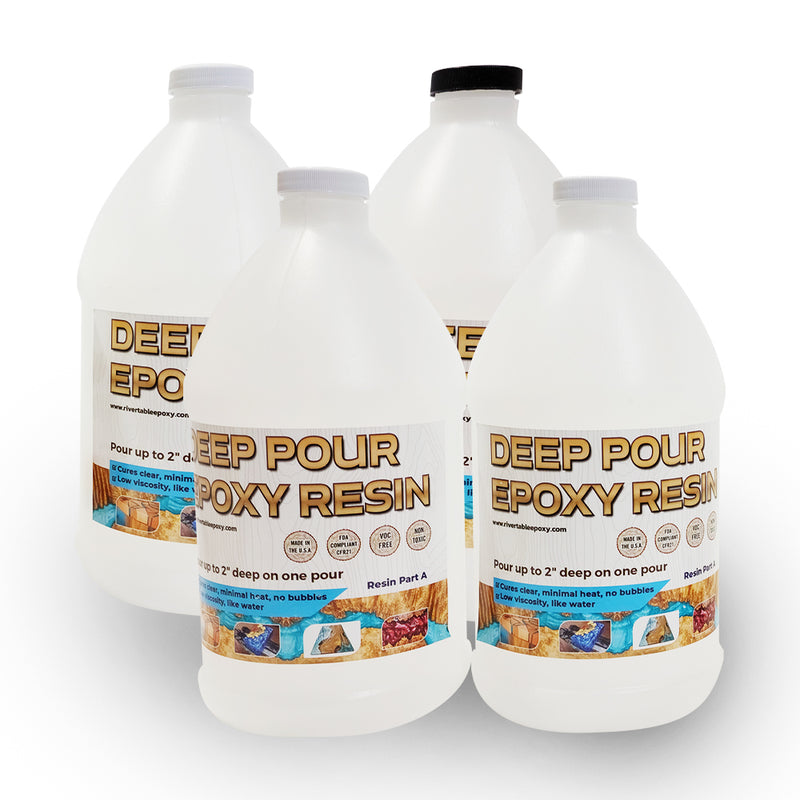 3-Gallon 2 Deep Pour Epoxy Resin Kit for River Tables, Craft