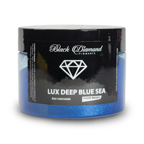 Lux Deep Sea Blue - Professional grade mica powder pigment - The Epoxy Resin Store Embossing Powder #