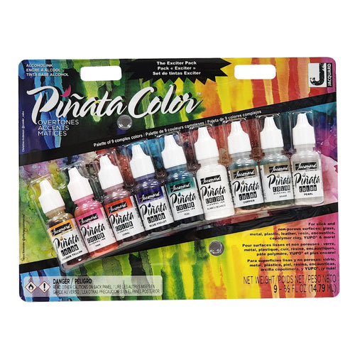 Jacquard Pinata Alcohol Ink Exciter Pack - Overtones Pack - The Epoxy Resin Store Art Ink #