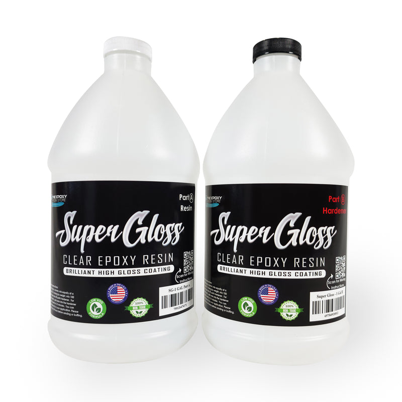 EPOXY Resin 1 Gallon Kit. (General Purpose) for Super Gloss Coating and  TABLETOPS